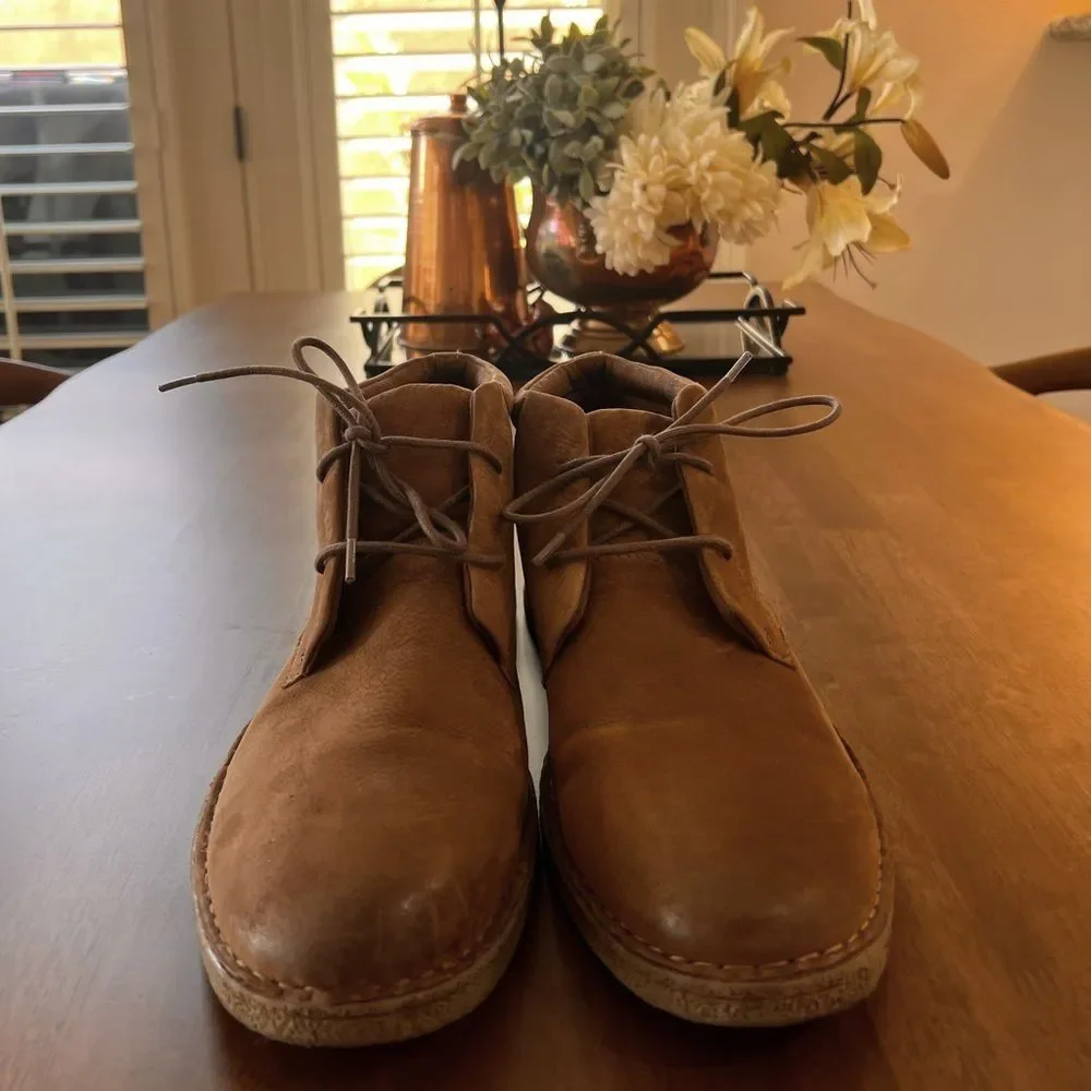 Born brown suede